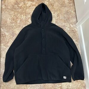 The North Face Black Jacket with Snaps XXL